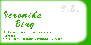 veronika bing business card